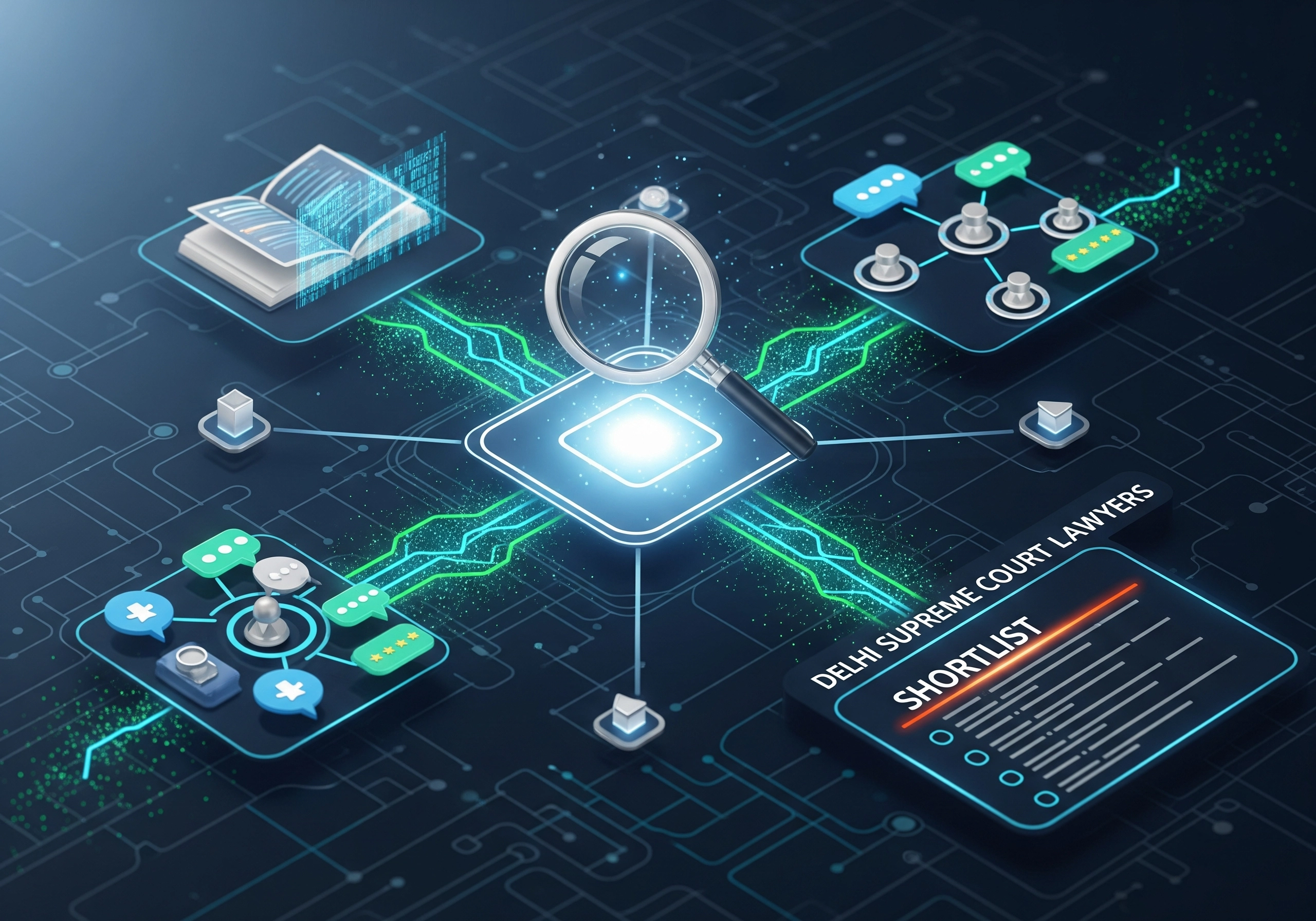 Digital shortlist: Delhi Supreme Court lawyers, research, and connections