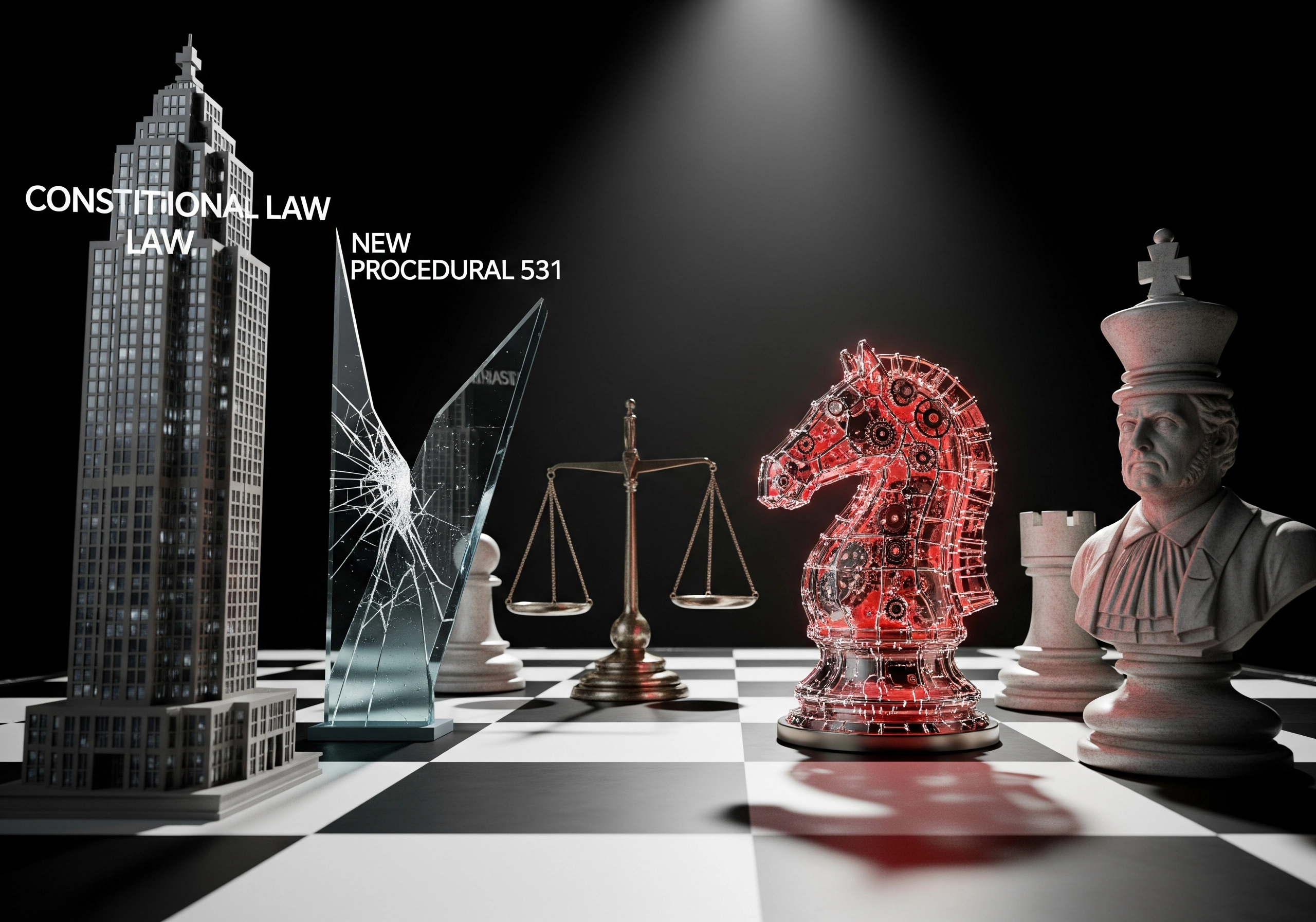 Chessboard with law-themed pieces, symbolising legal strategy criminal case in Supreme Court.