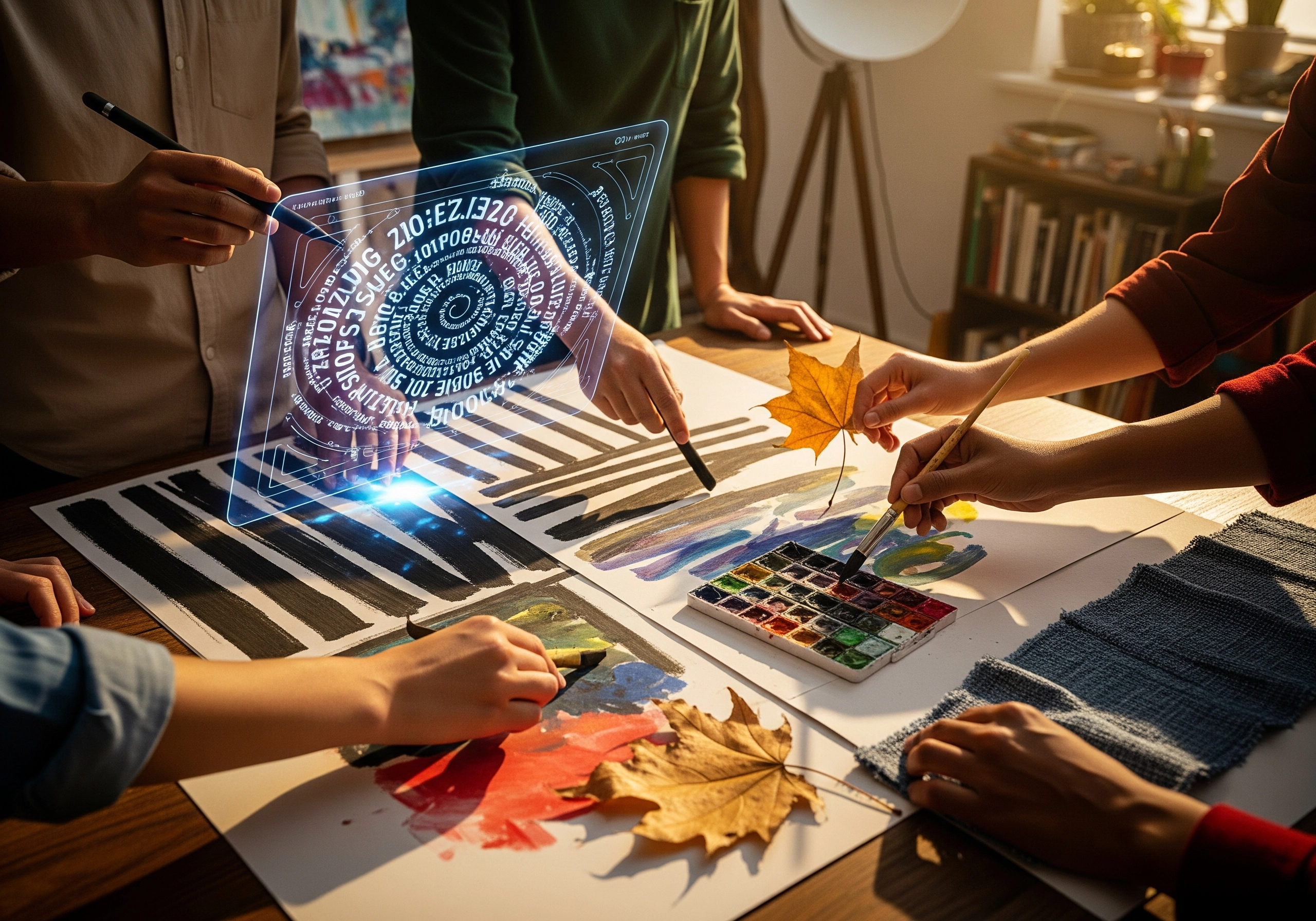 People humanizing content with art, bypassing AI detection with creativity.