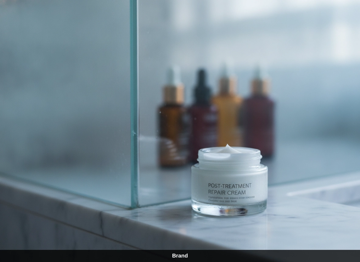 Repair Cream zur Linderung von Hautirritationen nach der Microneedling Behandlung.