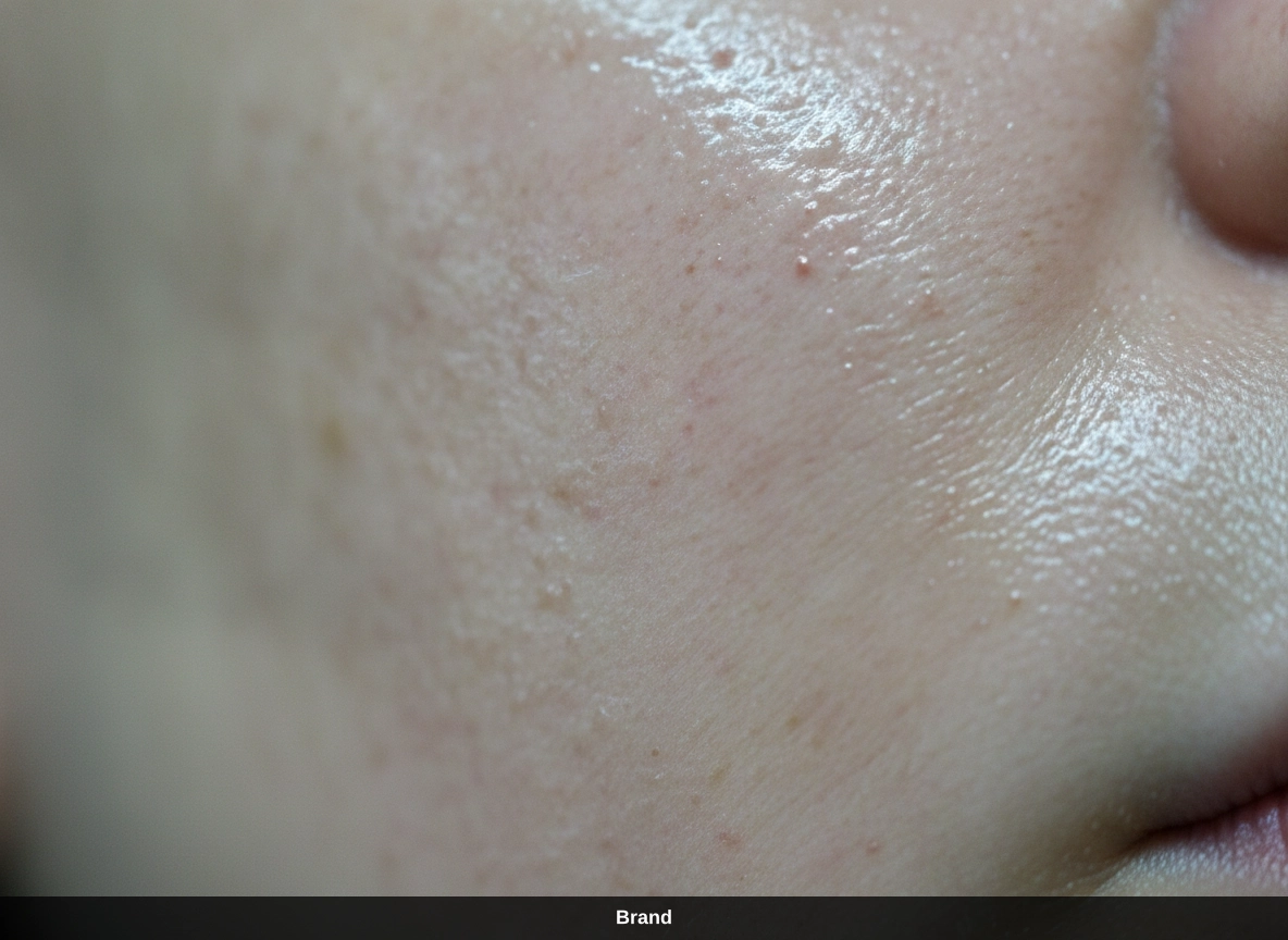 Nahaufnahme einer Hautpartie nach einer Dermapen Behandlung zur Porenverfeinerung und Hautregeneration.
