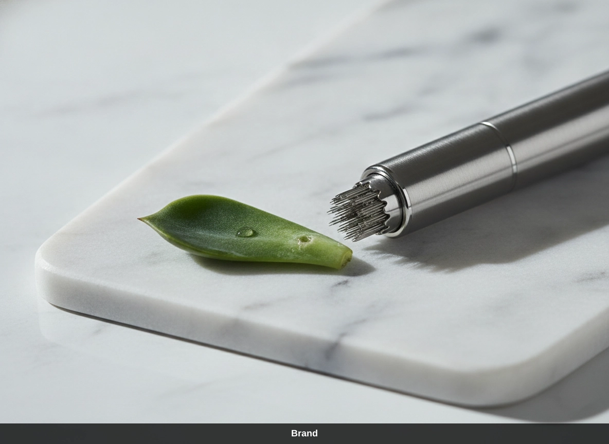 Nadelbehandlung Gesicht mit Pen: Poren verfeinern und Aknenarben glätten.