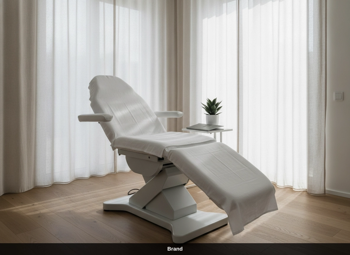 Heller Behandlungsraum für professionelles Microneedling in einem Kosmetikstudio Wien.