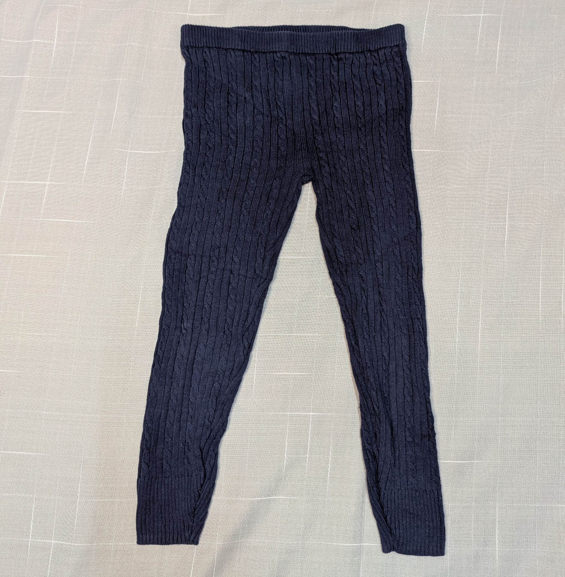 Joe Fresh Navy blue cable-knit leggings