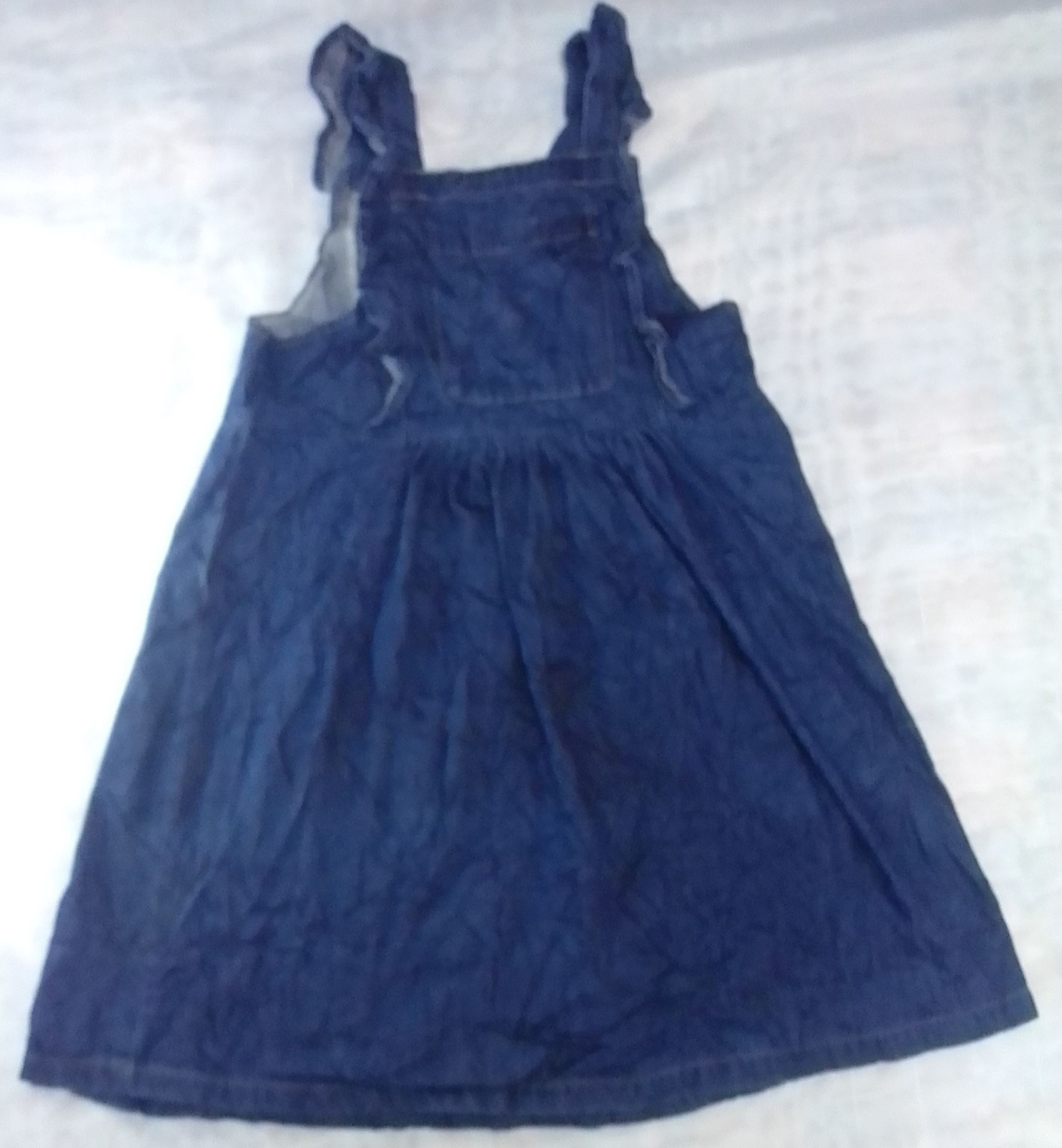 Girls' Denim Pinafore Jumper Dress - Image 1
