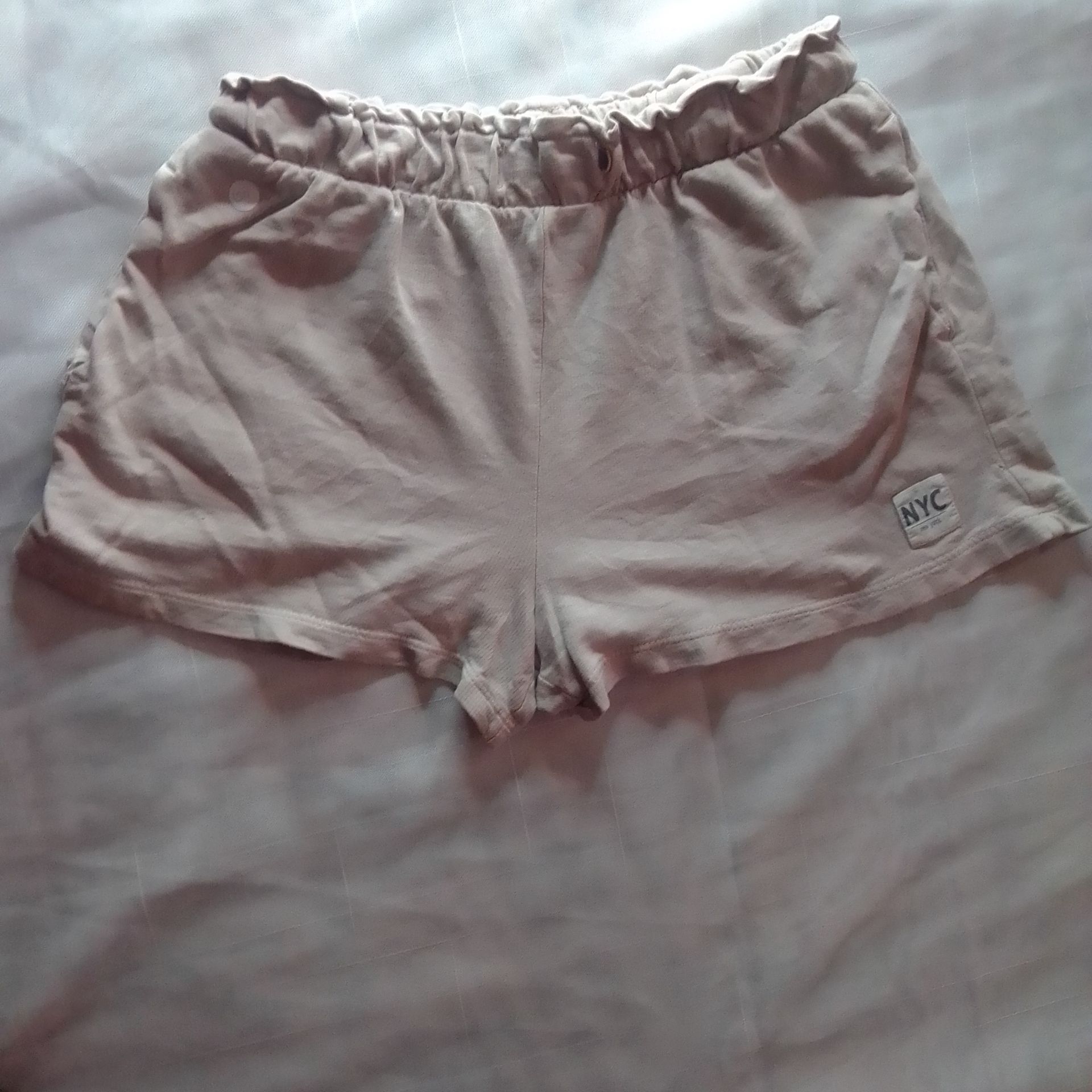 Girls' "NYC" Graphic Sweatshirt Shorts - Image 1