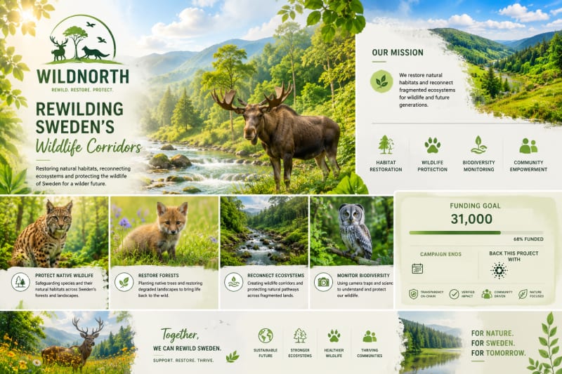 WILDNORTH — Rewilding Sweden’s Boreal Wildlife Corridors