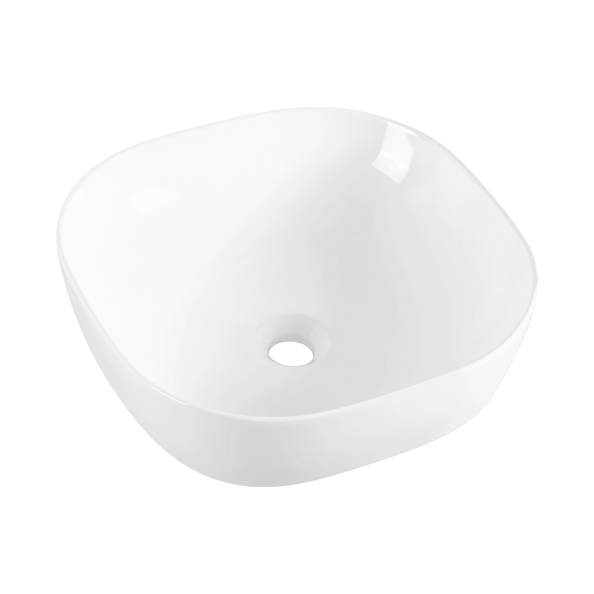 UMYWALKA NABLATOWA PANCIA 42,5X42,5 CM KWADRATOWA WHITE