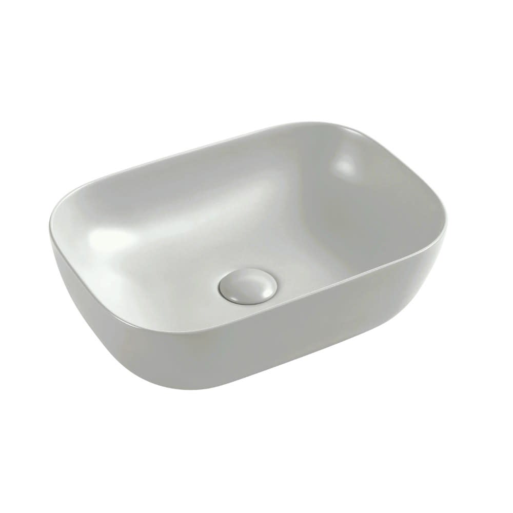 UMYWALNA NABLATOWA LUSSO 45,5X32,5 CM OWALNA LIGHT GREY MATT