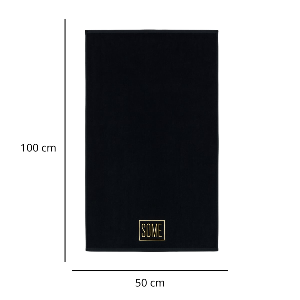 RĘCZNIK PREMIUM SOME BLACK 50x100cm 800gsm BTW0480BA kpl.3szt