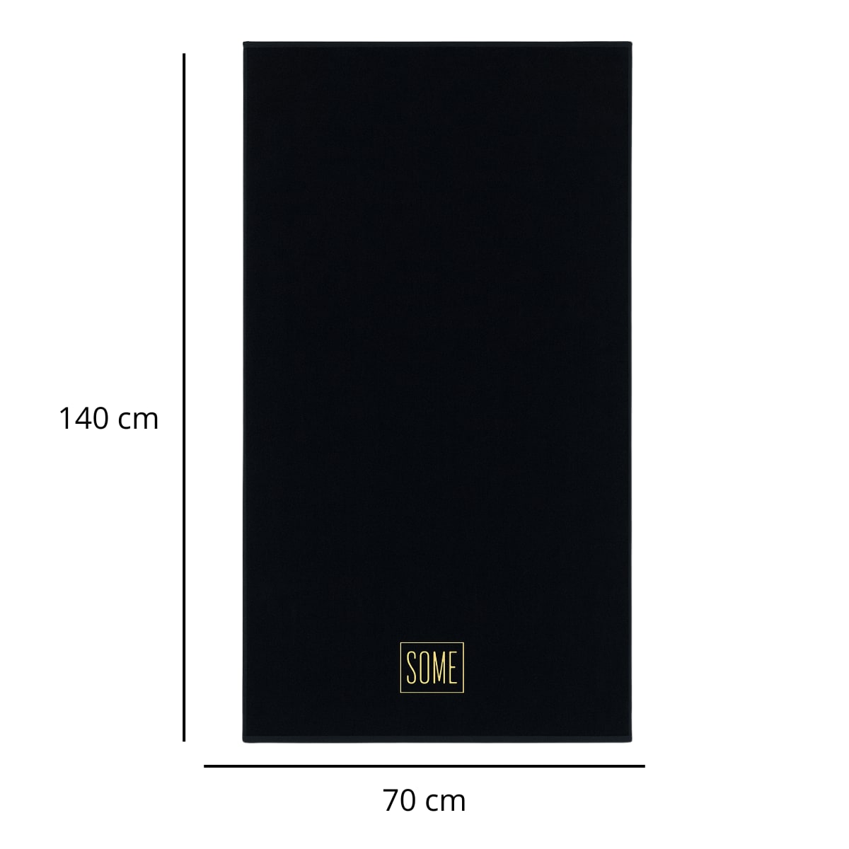 RĘCZNIK PREMIUM SOME BLACK 70x140cm 800gsm BTW0480BA kpl.3szt