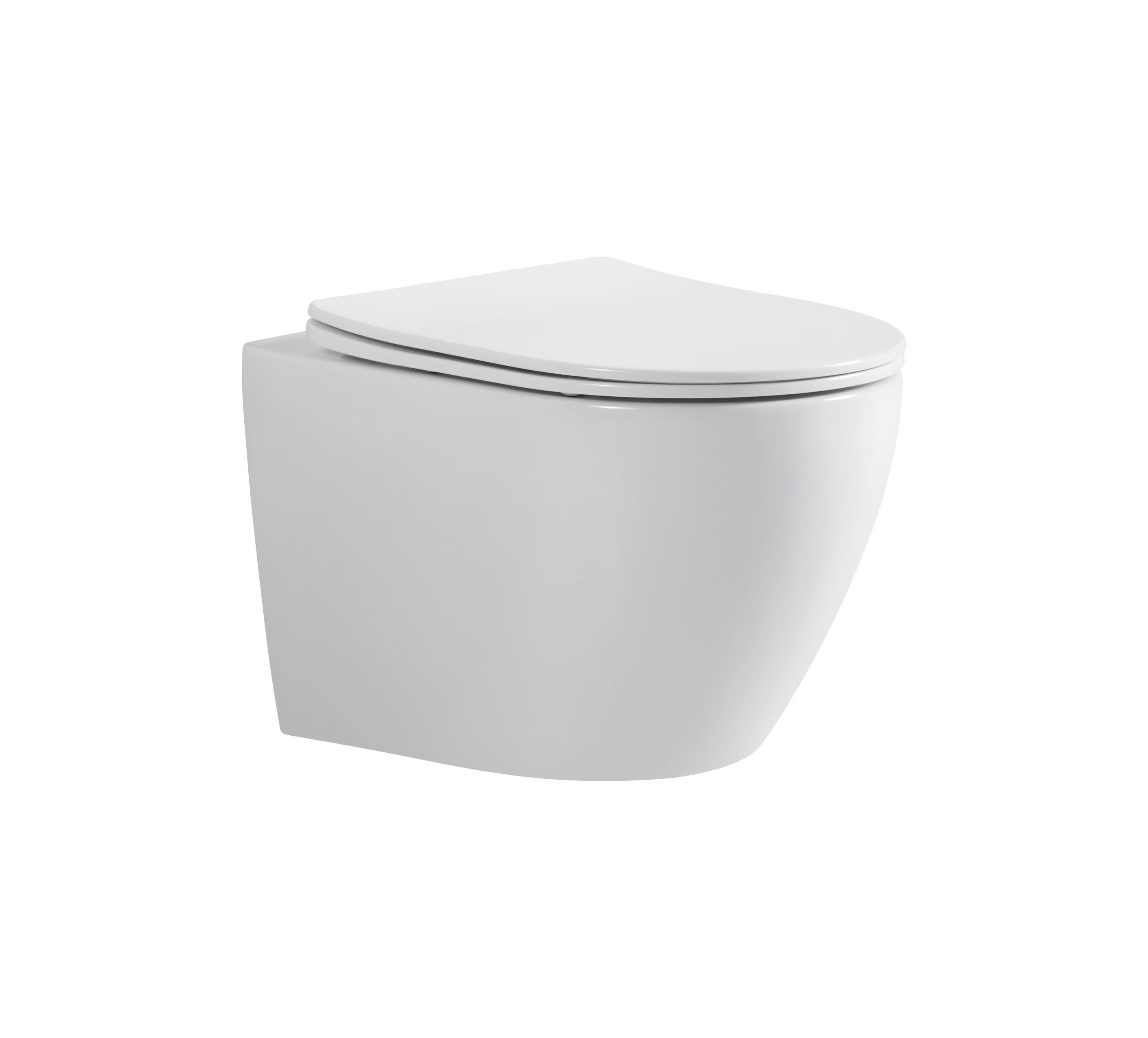 MISKA WC WISZĄCA PURELINE FLUXA 49X36 CM TORNADO Z DESKĄ W/O WHITE