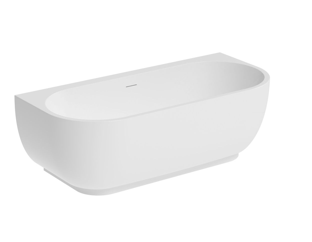 WANNA PRZYŚCIENNA VIVI 160X75 CM AKRYLOWA WHITE GLOSS