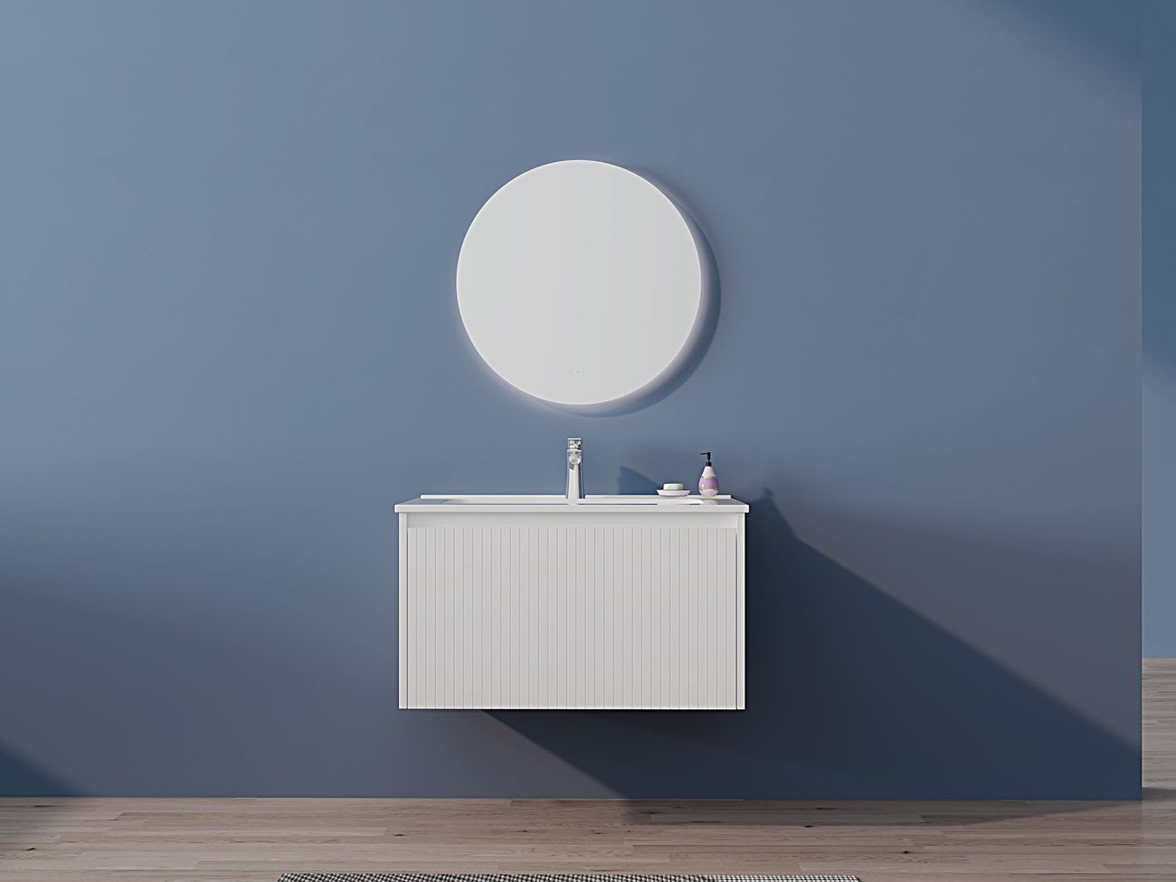 SOME SENSE SZAFKA Z UMYWALKA 80 1S WHITE MATT