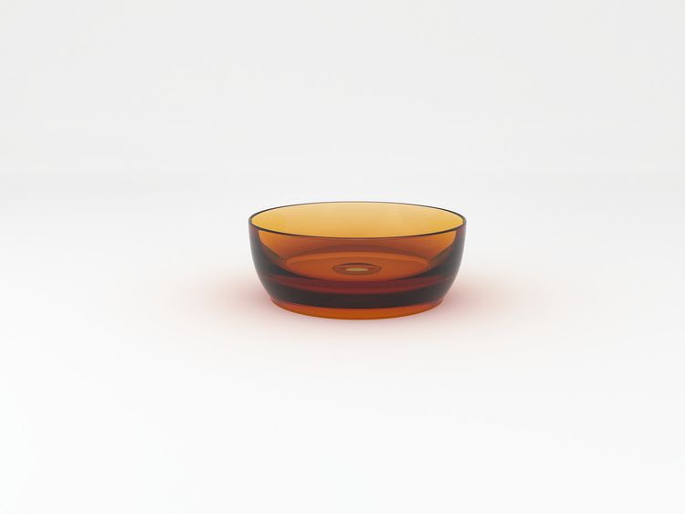 UMYWALKA NABLATOWA Z ŻYWICY FREEDOM 40X40X14 CM BROWN COPPER