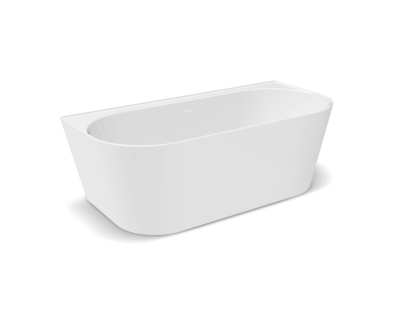 WANNA PRZYŚCIENNA EMMA 2.0 160X75 CM AKRYLOWA WHITE GLOSS
