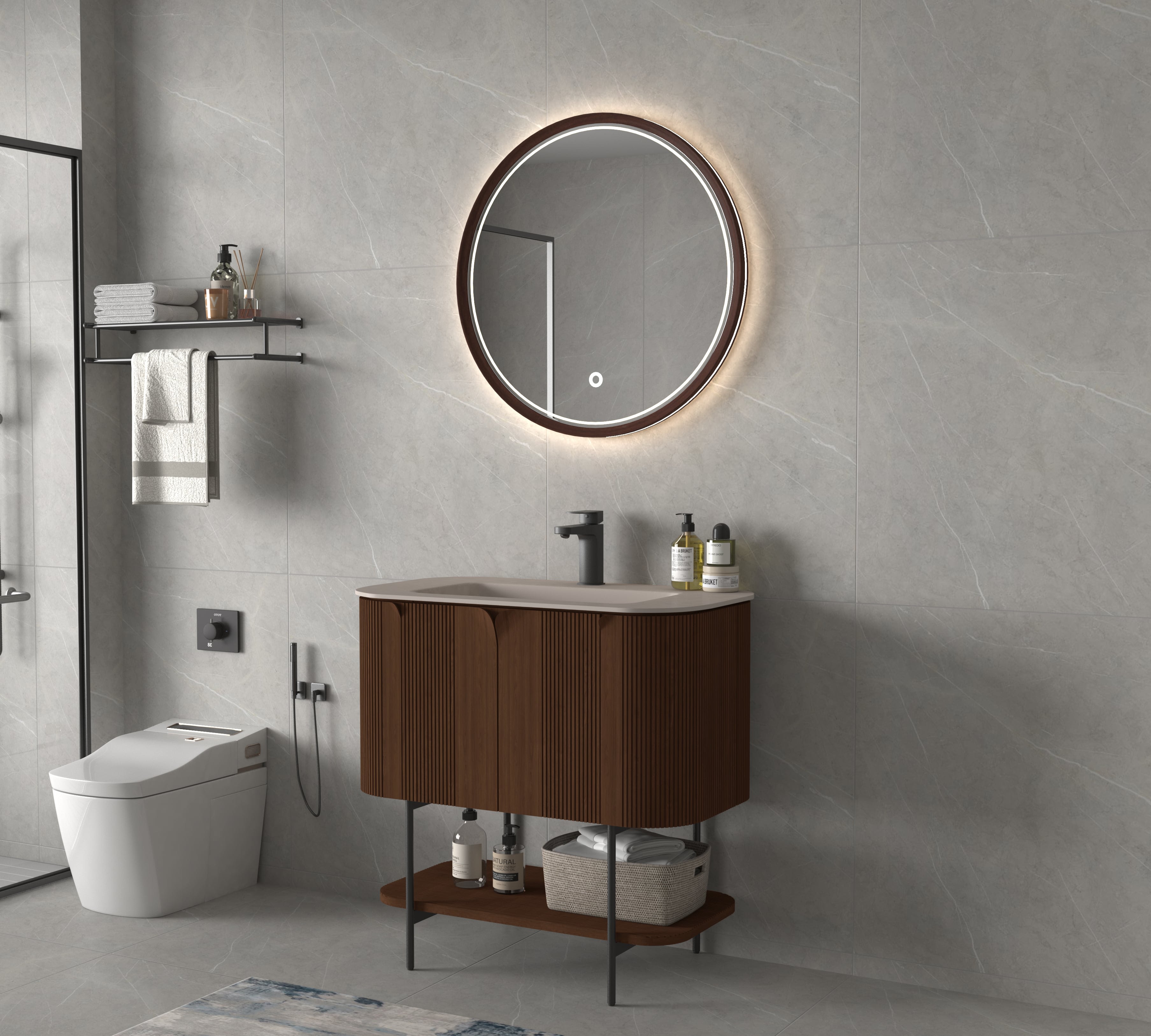 UMYWALKA MEBLOWA LUXOR CAPPUCCINO 90x50 CM QUARTZ