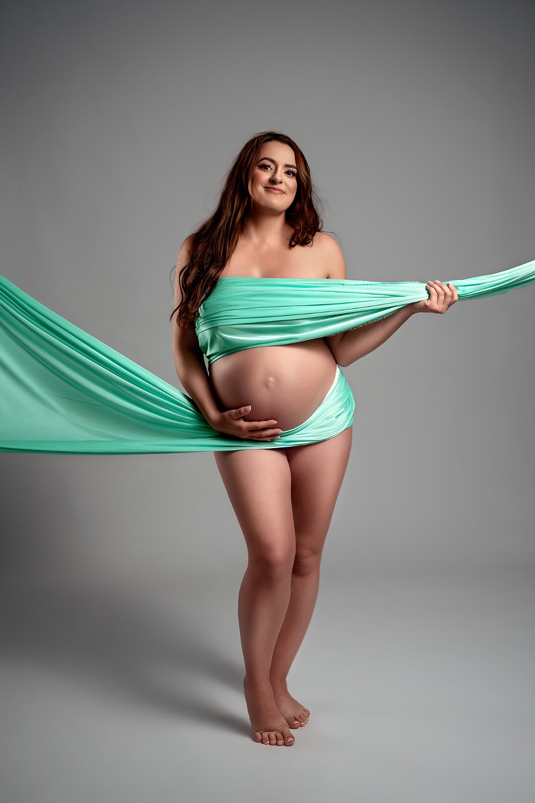 Suknia ciążowa biała body