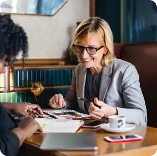 people in a meeting