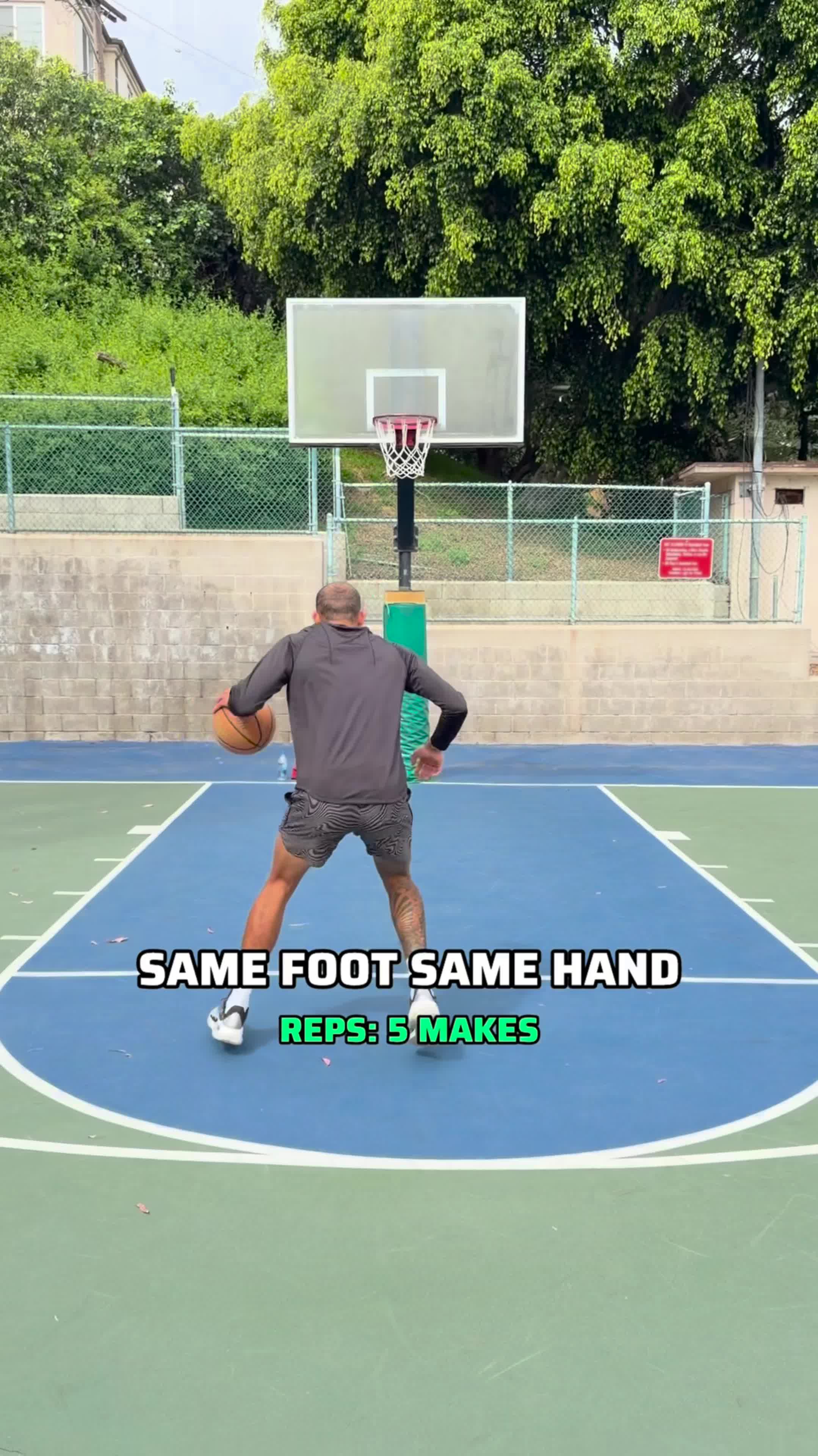 Same Foot Same Hand Finishing Drill