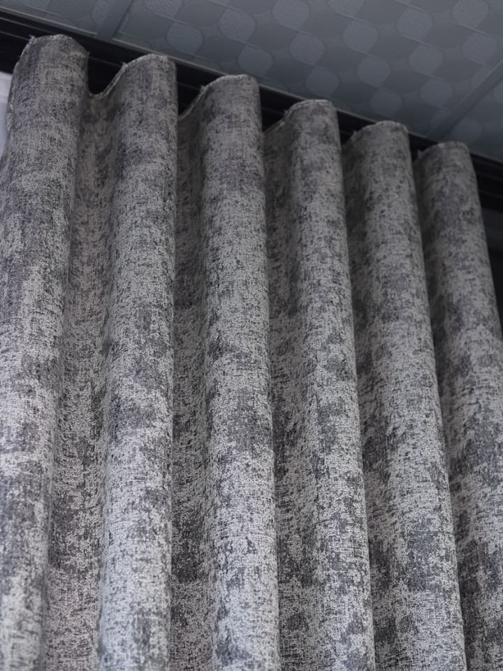 Alya Jakarlı Fon Perde 80 cm Dikili S Pile