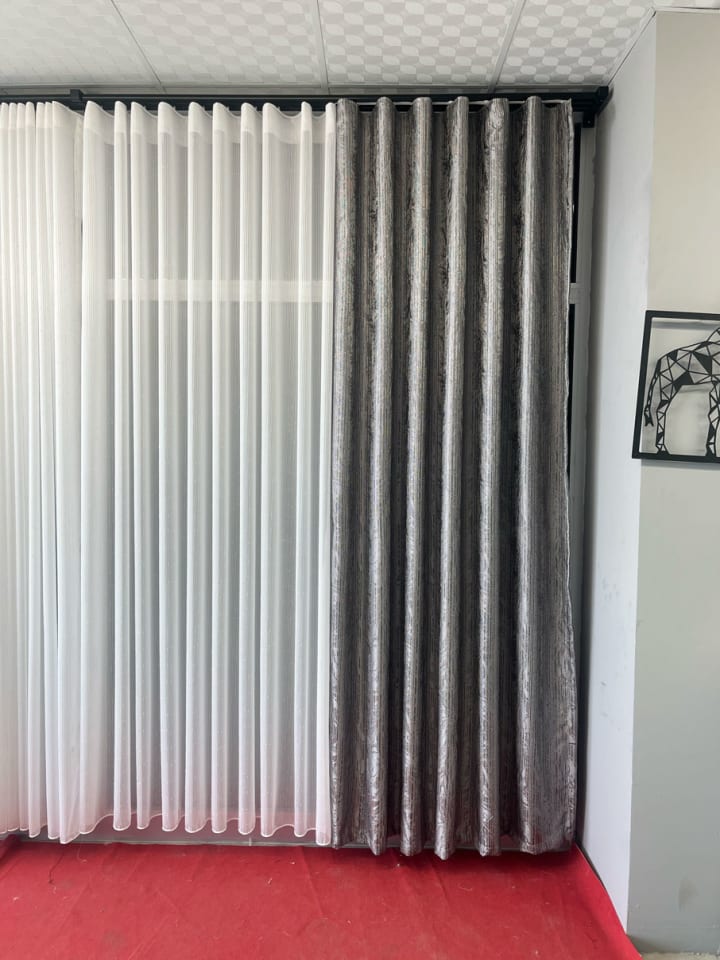 Bade Jakarlı Fon Perde 80 cm Dikili S Pile