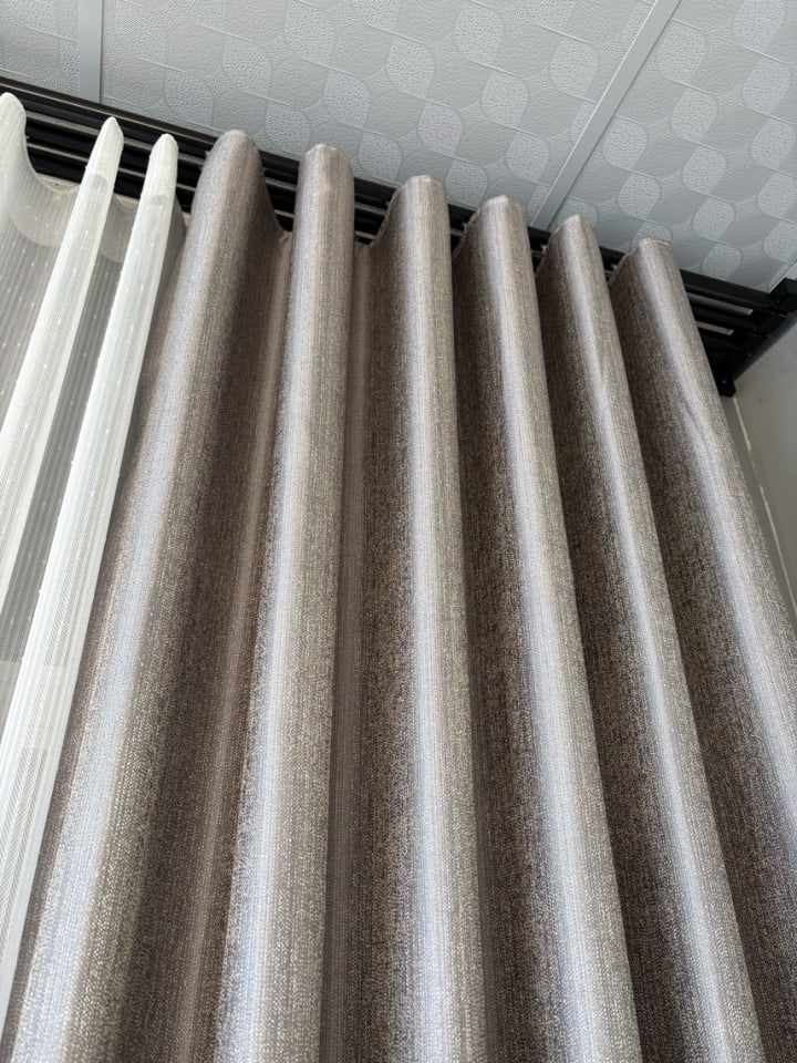 Hazan Jakarlı Fon Perde 80 cm Dikili S Pile