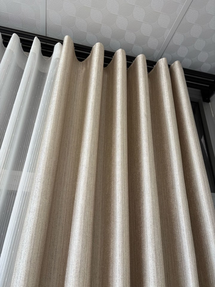 Hazan Jakarlı Fon Perde 80 cm Dikili S Pile