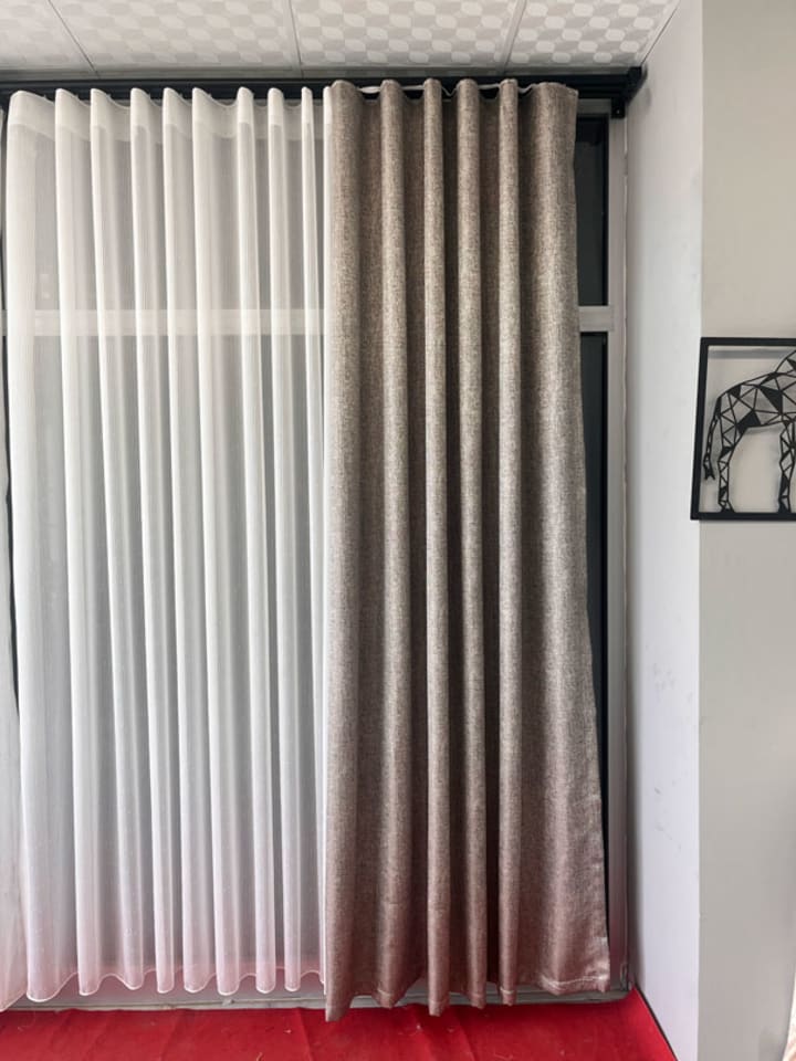 Nevra Jakarlı Fon Perde 80 cm Dikili S Pile
