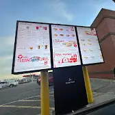Tim Hortons storefront and interior at 185 East Lake Cres Ne, Airdrie, AB