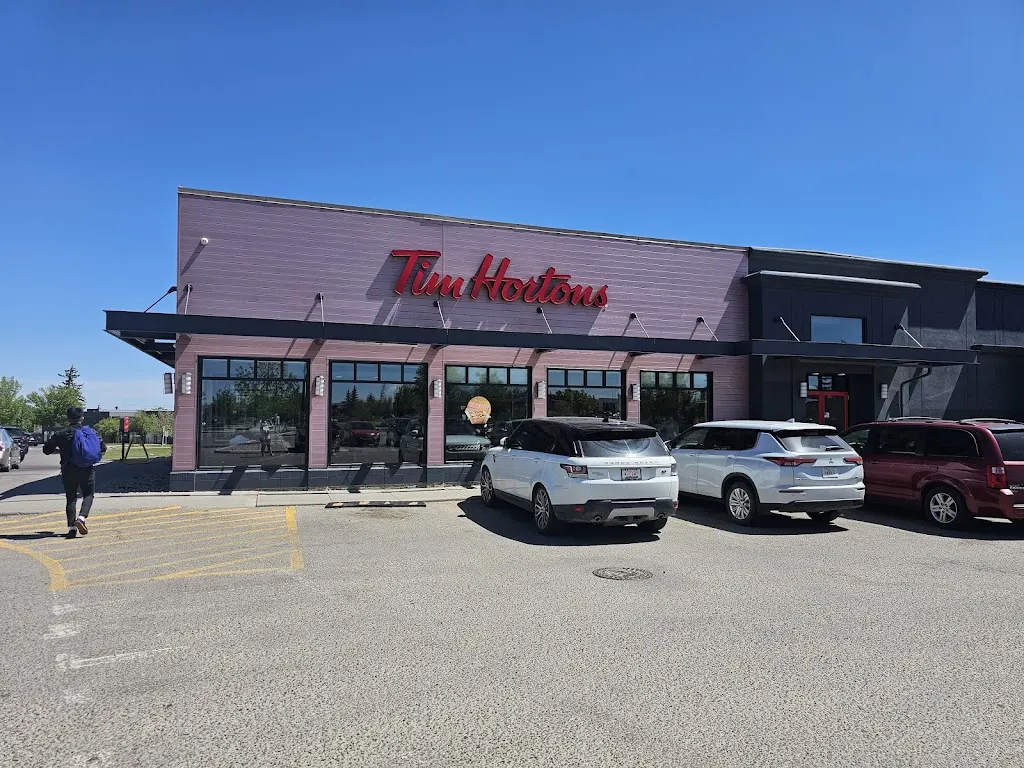 Tim Hortons storefront and interior at 3508 32nd Ave Ne, Calgary, AB