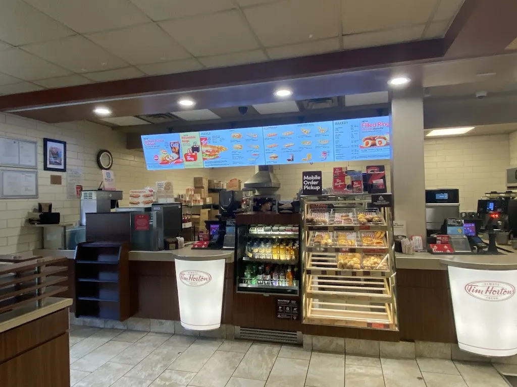 Tim Hortons storefront and interior at 950 Railway Ave - Unit 2 Save-on-foods, Canmore, AB