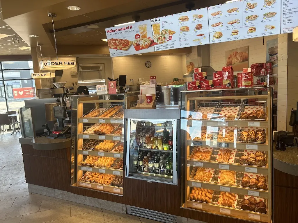 Tim Hortons storefront and interior at 6512 170th Ave Nw, Edmonton, AB