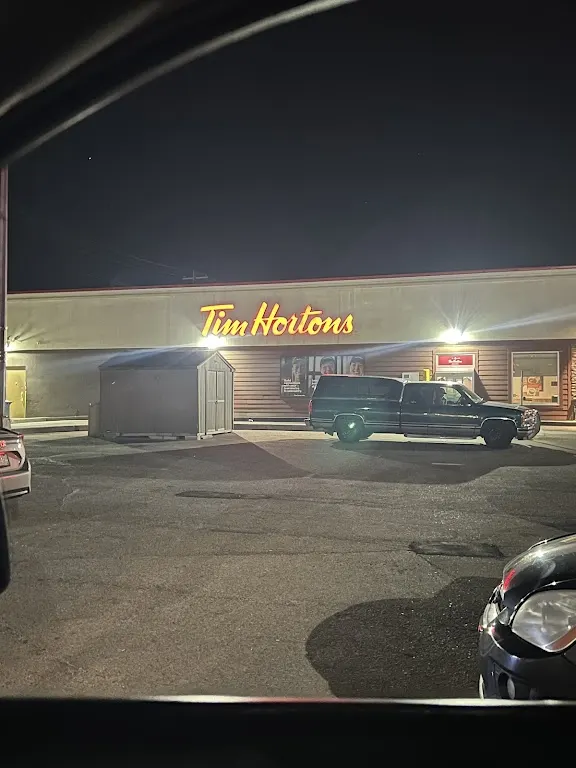 Tim Hortons storefront and interior at 12820 82nd St Nw, Edmonton, AB