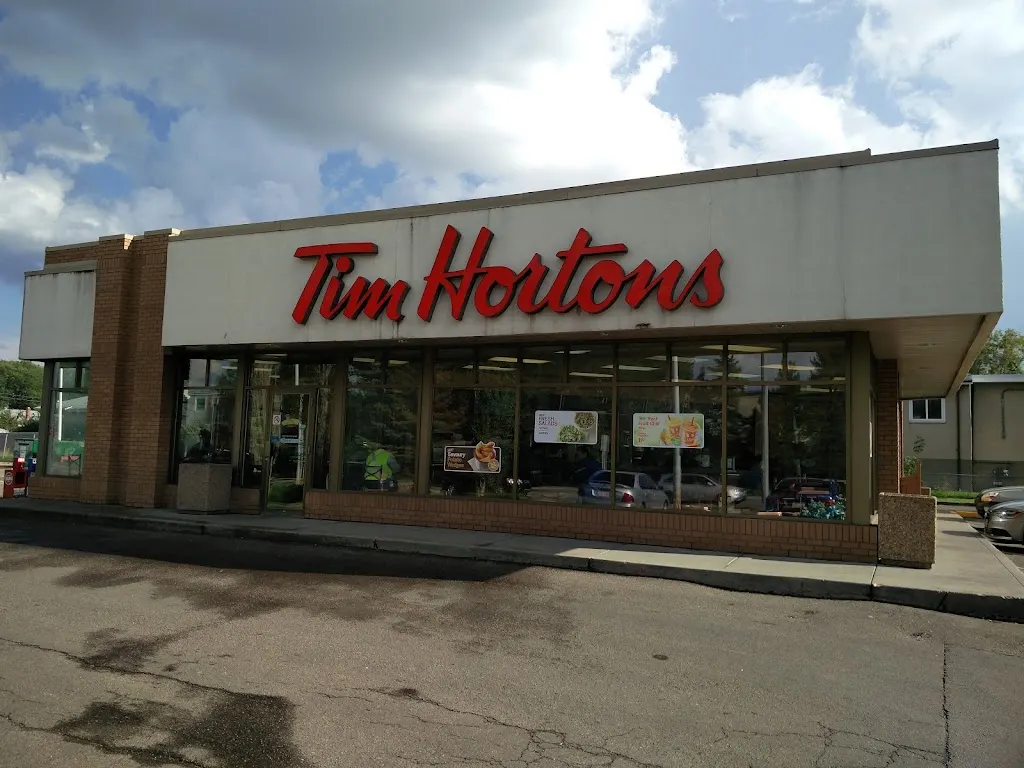 Tim Hortons storefront and interior at 13015 118th Ave Nw, Edmonton, AB