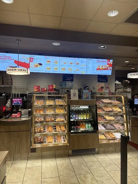 Tim Hortons storefront and interior at Londonderry Mall, Edmonton, AB