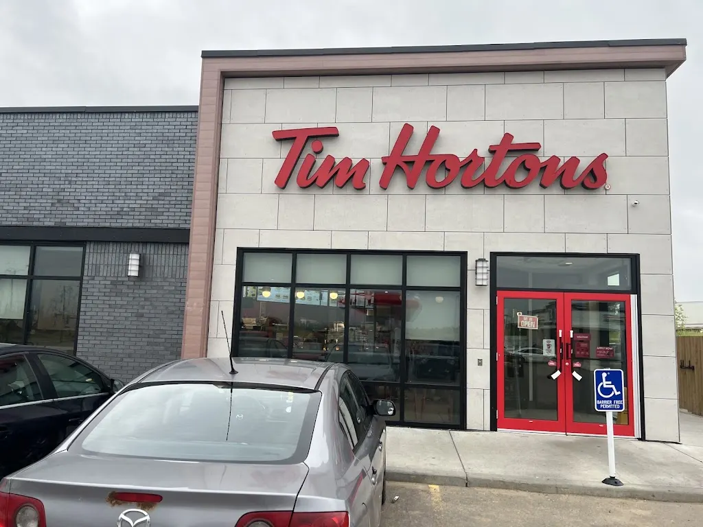 Tim Hortons storefront and interior at 1001 Quarry Ridge Drive, Fort Mcmurray, AB