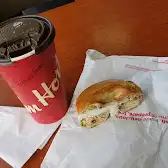 Tim Hortons storefront and interior at 9701 Hardin St, Fort Mcmurray, AB