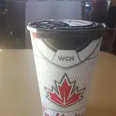 Tim Hortons storefront and interior at Bay T, 1103 18th St Se, High River, AB
