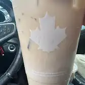 Tim Hortons storefront and interior at 100 Nakoda Way, Kananaskis, AB