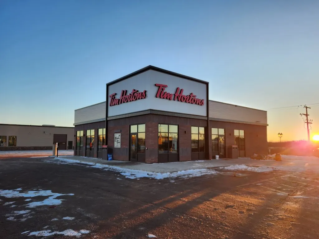 Tim Hortons storefront and interior at Beaverhill Rd &amp; 91st Av, Lac La Biche, AB