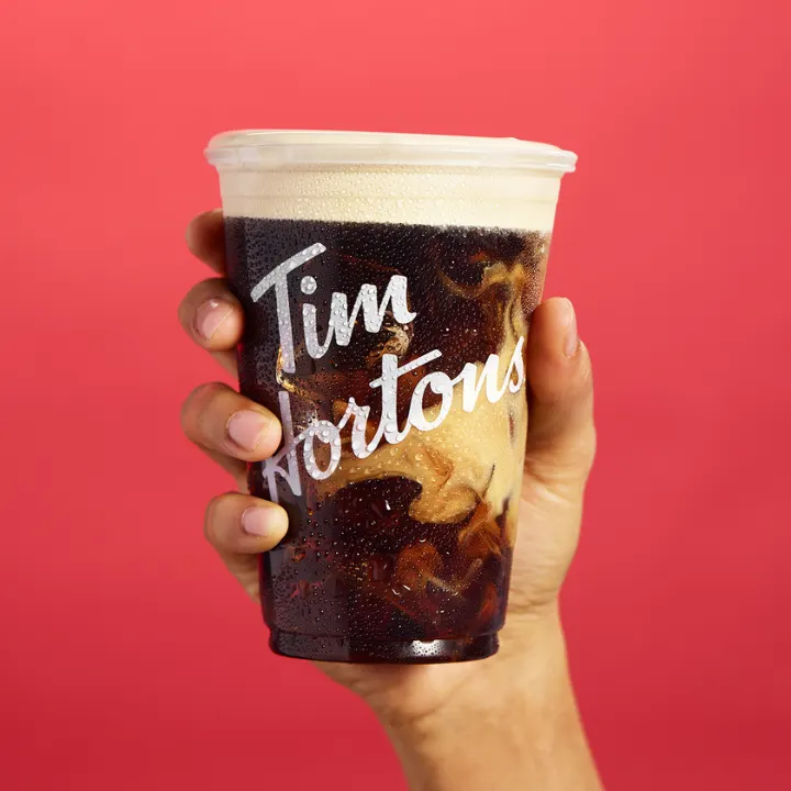 Tim Hortons storefront and interior at 4500 50 St, Olds, AB