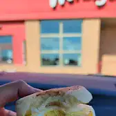 Tim Hortons storefront and interior at 100-139 Leva Ave, Red Deer, AB