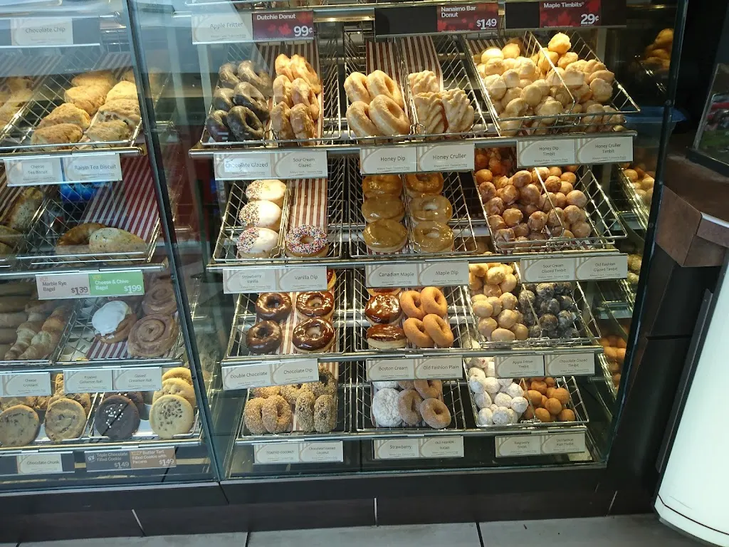 Tim Hortons storefront and interior at 4747 67th Street Parkland Mall, Red Deer, AB