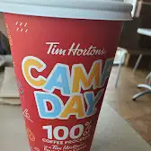 Tim Hortons storefront and interior at 205-975 St Albert Trail, St Albert, AB
