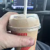 Tim Hortons storefront and interior at 6608 50th Ave, Stettler, AB