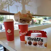 Tim Hortons storefront and interior at 7880 6th Street, Burnaby, BC