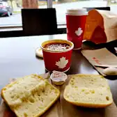 Tim Hortons storefront and interior at 2927 Drinkwater Rd, Duncan, BC