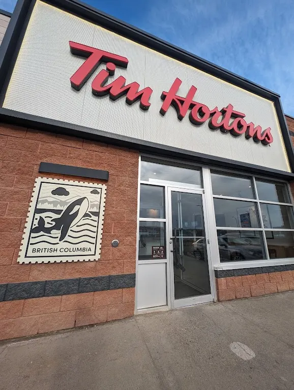 Tim Hortons storefront and interior at 8804 96a St, Fort St John, BC