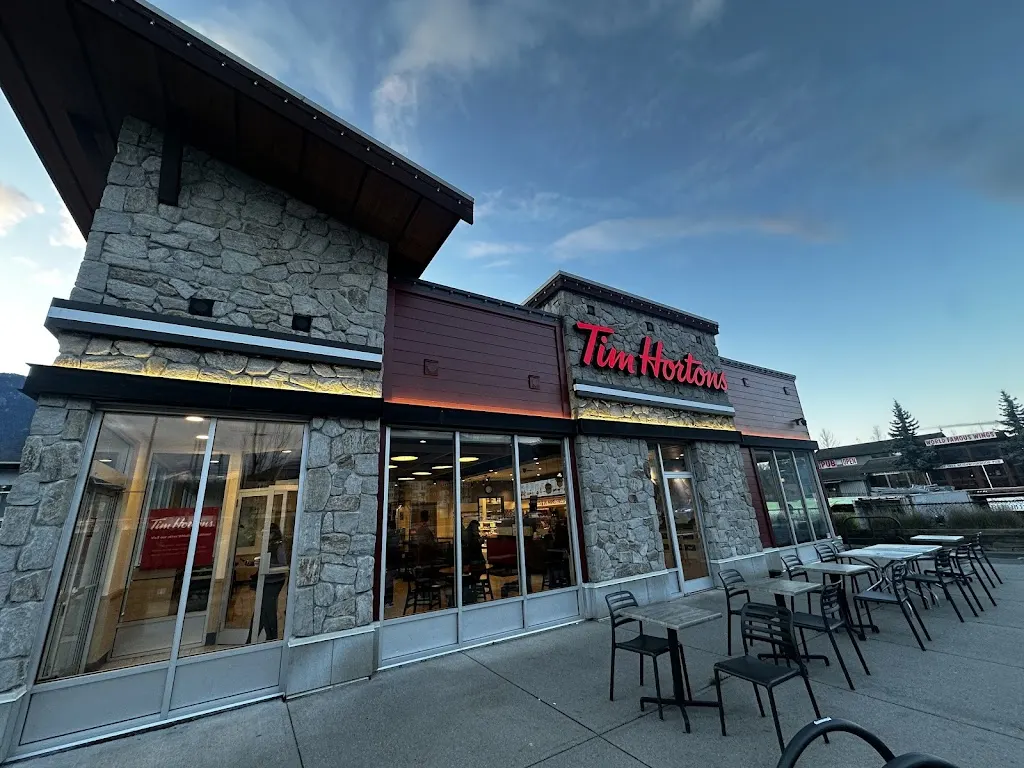 Tim Hortons storefront and interior at 1811 Garibaldi Way, Garibaldi Highlands, BC